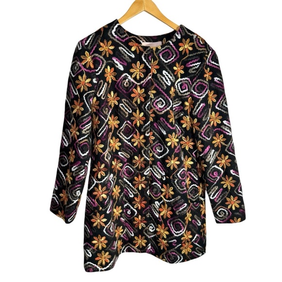 Anthropologie Hutch Floral Embroidered Coat Size Small NWT Brand New Multicolour - Picture 4 of 14